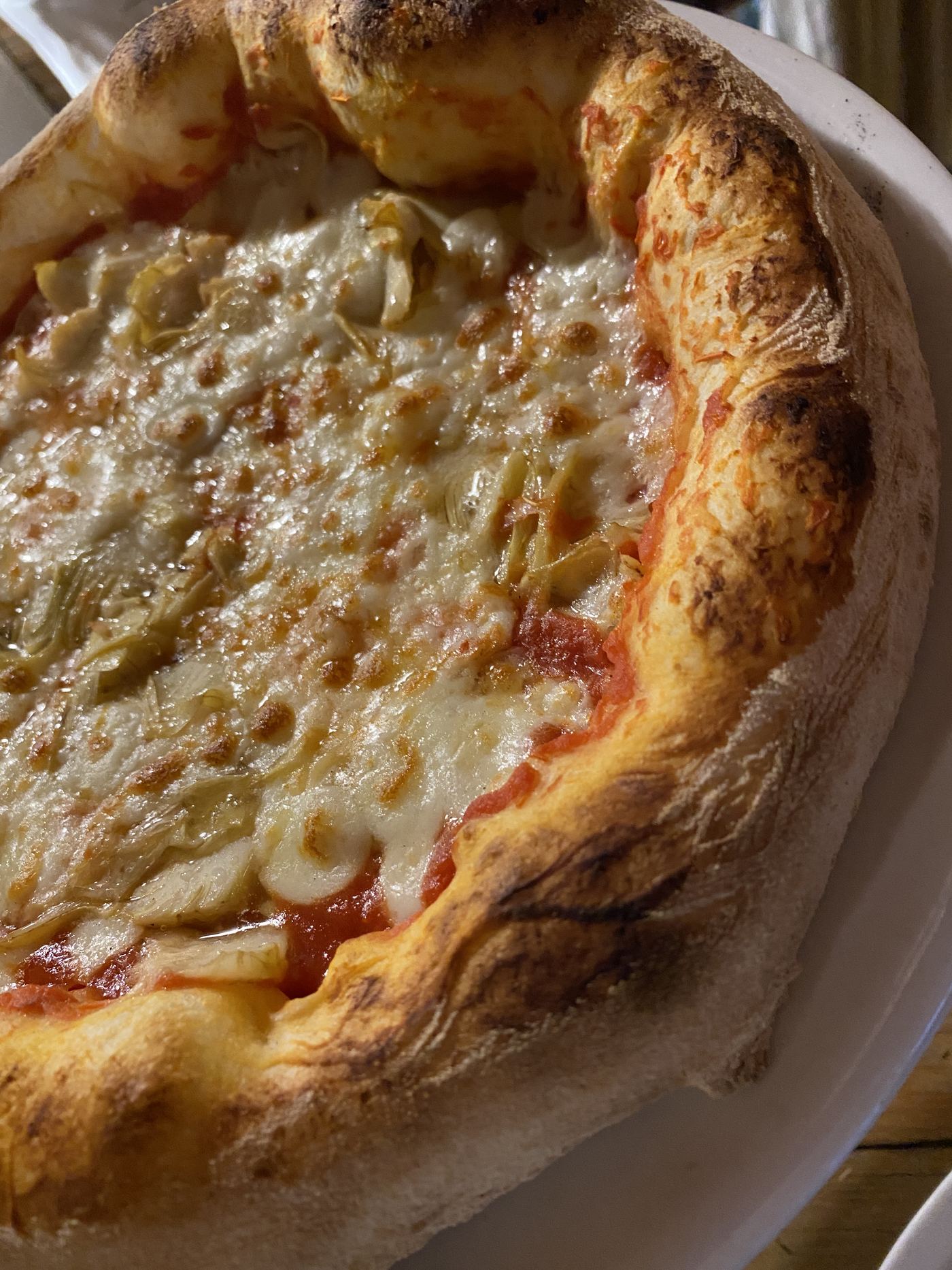 Pizza con carciofi